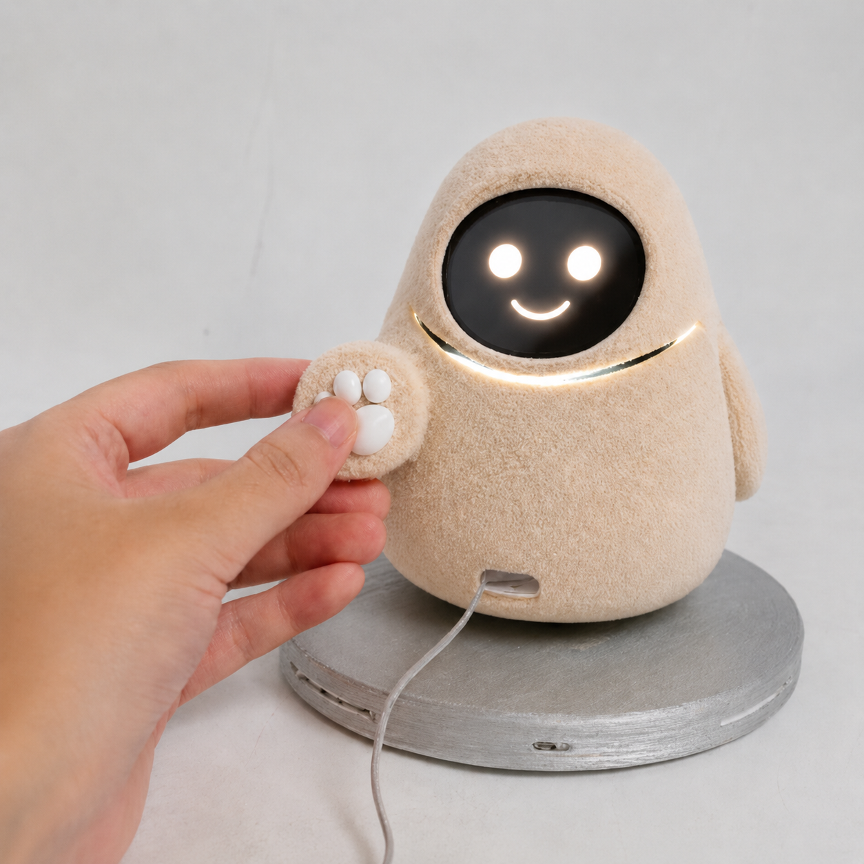 Soft companion pressure button interaction